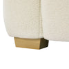 Teddy Fleece Fabric 3 Seater Sofa Loveseat Couch with 2 Pillow