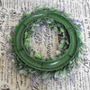 Artificial Topiary Wreath Lavender Fake Flower Leaf Door Hanging Garland Decor