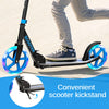 Adult Teens Kick Scooter Foldable Ride On 2 Big Wheels Adjustable W/ LED Light