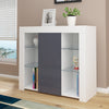 High Gloss Door Sideboard Buffet Cabinet Cupboard TV Unit Stand with LED Light