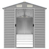 Garden Shed Light Grey 191x725x198 cm Galvanised Steel