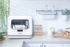 Mini Table Top Dishwasher 7.5L Tank with 3 Place Settings, 6 Progs Touch Control