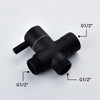 Bidet Toilet Spray Douche Shattaf Shower Head Muslim Hygiene Set,Matte Black