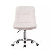 Adjustable Cushioned Computer Desk Office Chair Chrome Legs Lift Swivel Chairs