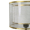 Farmhouse Table Lamp 3-Way Dimmable Nightstand Bedside Lamp Heavy Duty Iron Base