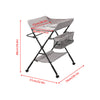 Baby Changing Table Folding Diaper Changing Station with Wheel Adjustable Height
