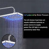 8inch Colour Changing Large Square Shower Head High Quality Chrome Bathroom