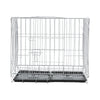Pet Dog Crate Folding Metal Wire Cage 2 Door Indoor Outdoor Puppy Training Cages