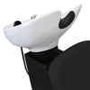 Backwash Salon Hair Chair Sink Shampoo Barber Hairdressing Back Washing Black