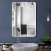 Wall Mirror Home Decor Bathroom Makeup Comestic Mirror Frameless Beveled Edge UK