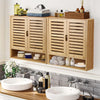 Bathroom Wall Cabinet Cupboard Kitchen Toilet Storage Unit w/ Double Door