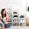 12/24 Shoe Storage Box Organizer Display Unit Shoe Folding Box Durable Organiser