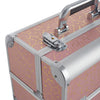 Makeup Trolley Case 4 in 1 Vanity Cosmetology Case Cosmetic Train Case on Wheels