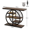 Tribesigns Console Table, 100 cm Industrial 5-Tier Sofa Table Entryway Table
