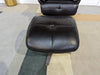 DFS Adstock Black Leather Electric Incline Swivel Chair & Footstool RRP £1559