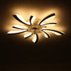 LED Ceiling Fan Light Dimmable Living Room Chandelier Lamp With Remote Control