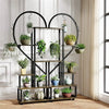2X Heart-shape Plant Stand Flower Shelf 20 Pots Holder Stand Rack Large Capacity