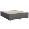 Box Spring Bed with Dark Grey 180x200 Fabric T1H8