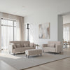 Monroe Beige Fabric 4 Seater Sofa