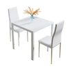 Muti Types Dining Table Kitchen Room Glass Top Metal Frame Table Desk Only Table