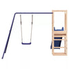 Kids Outdoor Wooden Swing Slide Set Garden Children Playset Patio House Tower
