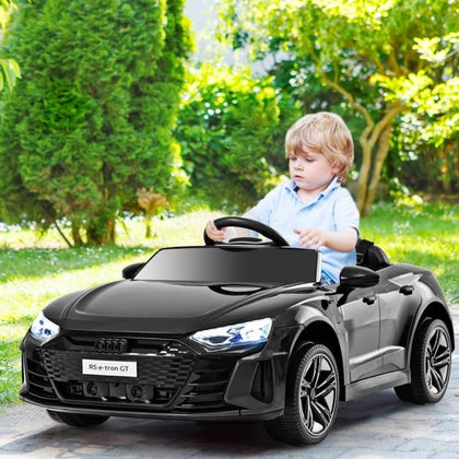 12V Electric Kids Ride On Car Licensed Audi Toy Vehicle Remote Control Black