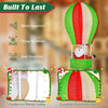 4.5FT LED Christmas Santa Claus with Hot Air Balloon Pre-lit Xmas Decoration