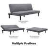 3 Seater Click-Clack Soft Fabric Sofa Bed Home Office Furniture Recliner Couch