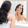 Hollywood Dressing Table Mirror Vanity Lighted Cosmetic 14 LED Dimmable Bulb UK