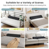 Twin Size Bed Wedge Pillow Bolster Trapezoidal Pillow Gap Filler Side Pocket