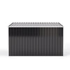 Galvanized Steel Garden Storage 7FT XL Shed Bike Tool Shed House Container Black