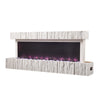 Electric Fireplace 12 Media Flame Insert LED Panoramic Living Room Heater Wifi
