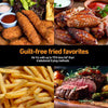 Dual Air Fryer Large Digital 9 L with Timer 8 Preset Functions Kitchen Cooking