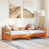 Daybed without Wax Brown 90x200 Solid Wood Pine B3H8