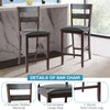 2X Upholstered Bar Stools PU Leather Counter Height Kitchen Dining Pub Chairs