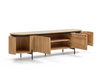 Lucia Large 4 Door Solid Acacia Wood TV Stand (NO BASE/LEGS)95