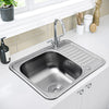 Single/Double Bowl Kitchen Sink Stainless Steel Undermount Drainer Waste Kit NEW