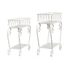 2 Pack 2 Tiers Metal Plant Stand Multiple Planter Rack Flower Display Home Decor