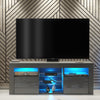 TV Unit Cabinet | TV Stand 145cm | Sideboard with High Gloss Doors | Free LED
