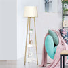 3 Tier LED Floor Lamp Industrial Tall Lamp Bedroom Reading Office w/Marble Shelf