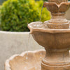 Solar & Battery Hybrid Power Kingsbury Tiered Outdoor Water Fountain Feature