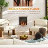 Stainless Steel Bioethanol Fire Indoor Ethanol Fireplace Insert Silver Tone New