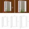 Anti Fog Mirror Cabinet Bathroom Wall Unit with LED Light Touch Sensor Demister