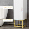 Tall Bathroom Cabinet Slim High Cupboard Storage Unit Shelving Narrow Tallboy