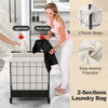 Laundry Hamper 110L Large Capacity Handwoven Rattan Laundry Basket with Lid