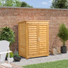 Wooden Shed Storage Cabinet Waterproof Garden Tool Shed Door Container Cupboard