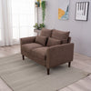 Panana 2 Seats Loveseat Couch Sofa Ottoman Upholstered Furniture for Small Space