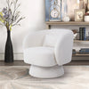 Luxury Teddy Fleece Swivel Accent Tub Chair Fireside Armchair Lounge Sofa+Pillow