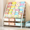 Children Kids Book Shelf Sling Storage Rack Toys Organizer Bookcase Bookshelf UK