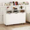 Multifunctional Cabinet Dining Room Coffee Bar Cabinet with Doors-White